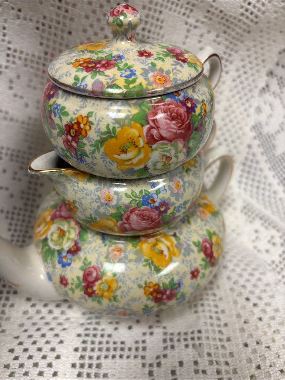 Lord Nelson Rose Time Stacking tea set Made in England - Picture 12 of 13